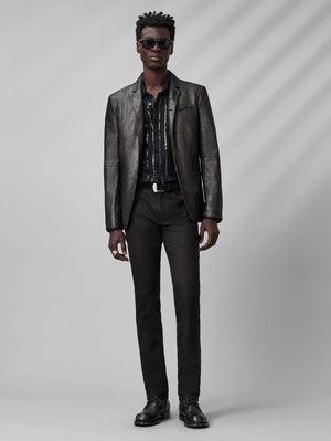 RODNEY LS SHIRT - METALLIC STRIPE