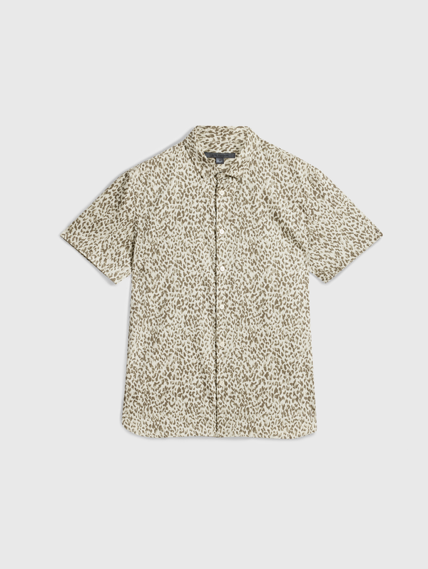 SEAN SHORT SLEEVE SHIRT IN LEO PRINT