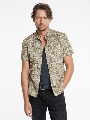 SEAN SHORT SLEEVE SHIRT IN LEO PRINT