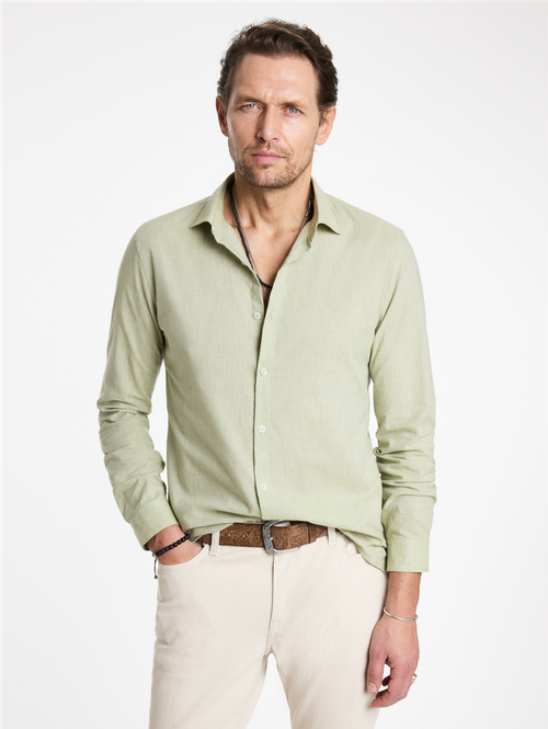 ROSEDALE SPREAD COLLAR SHIRTS WITHOUT BUTTON PLACKET