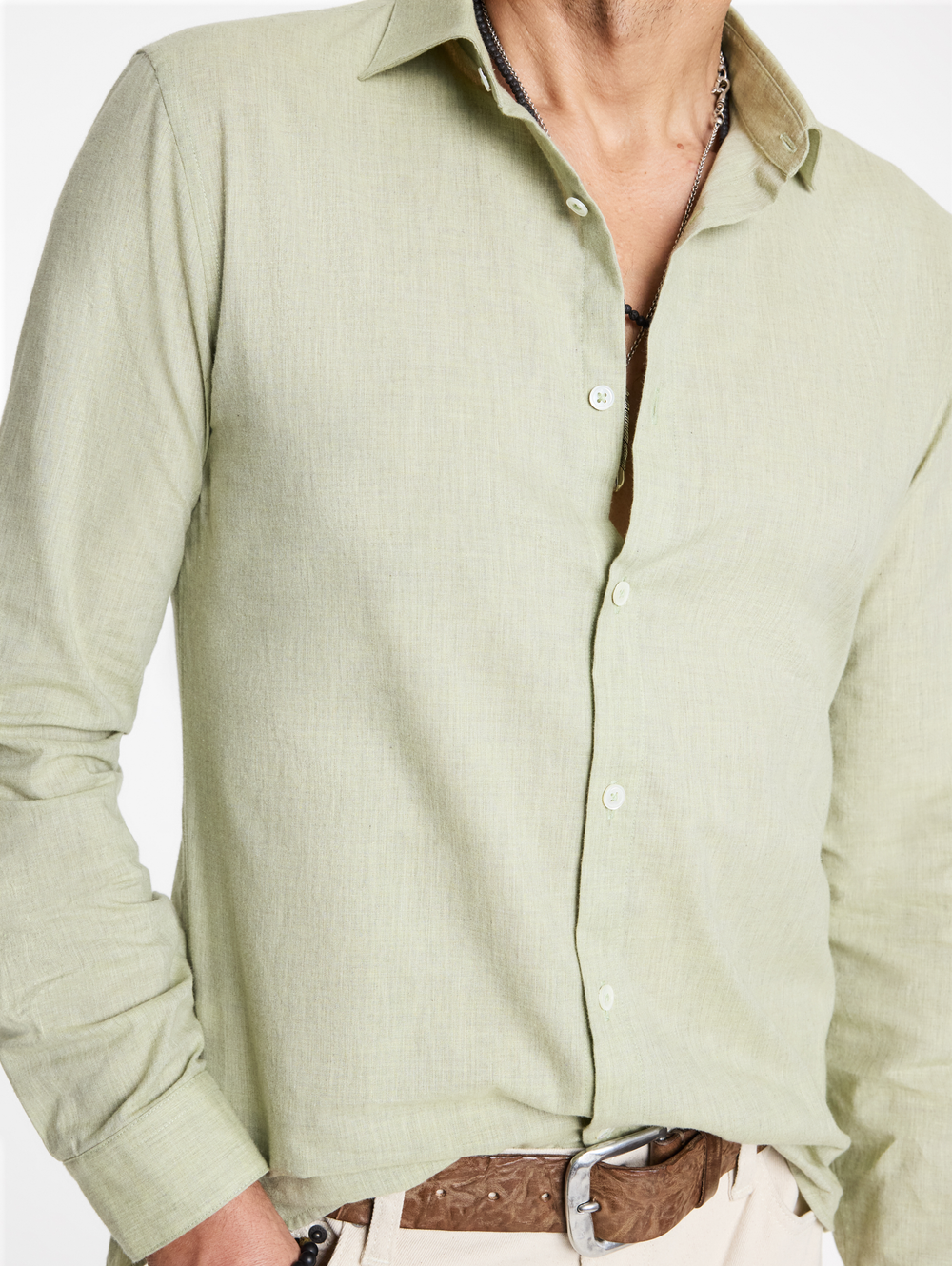 ROSEDALE SPREAD COLLAR SHIRTS WITHOUT BUTTON PLACKET
