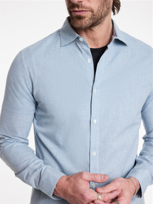 ROSEDALE SPREAD COLLAR SHIRTS WITHOUT BUTTON PLACKET