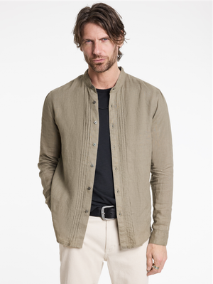 BRETT BAND COLLAR SHIRT