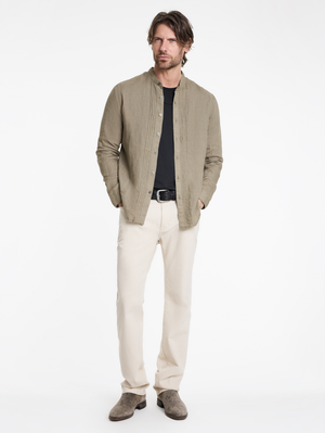 BRETT BAND COLLAR SHIRT