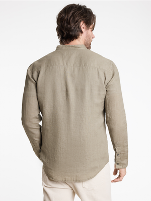 BRETT BAND COLLAR SHIRT