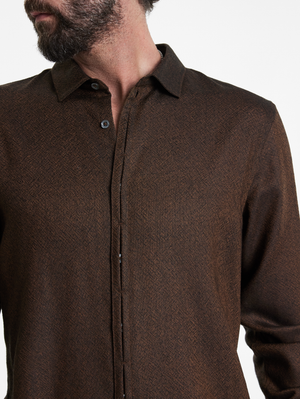 CONCEALED BUTTON PLEATED PLACKET SHIRTS