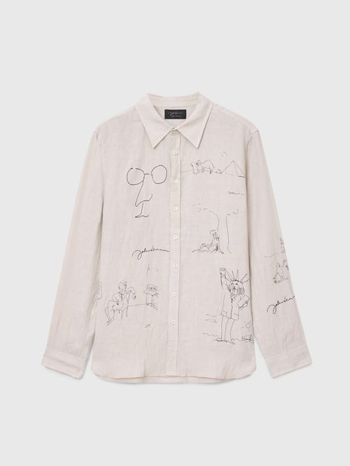 JOHN LENNON MARTIN SHIRTS - WIDE SPREAD COLLAR SHIRTS PICK STI