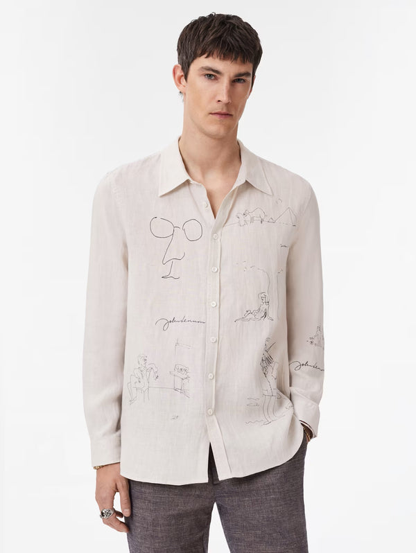 JOHN LENNON MARTIN SHIRTS - WIDE SPREAD COLLAR SHIRTS PICK STI
