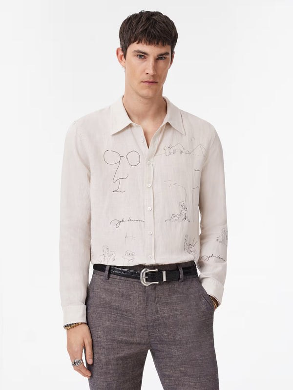 JOHN LENNON MARTIN SHIRTS - WIDE SPREAD COLLAR SHIRTS PICK STI