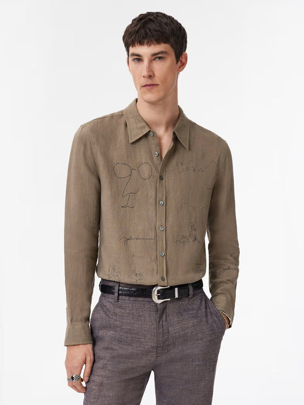 JOHN LENNON MARTIN SHIRTS - WIDE SPREAD COLLAR SHIRTS PICK STI