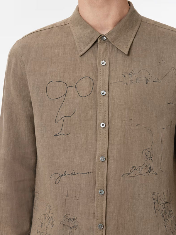 JOHN LENNON MARTIN SHIRTS - WIDE SPREAD COLLAR SHIRTS PICK STI
