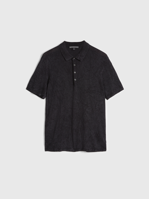 CHATHAM REGULAR FIT SS P OLO WITHPIGMENT RUB AND CRINKLE