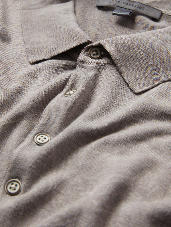 CHATHAM REGULAR FIT SS P OLO WITHPIGMENT RUB AND CRINKLE