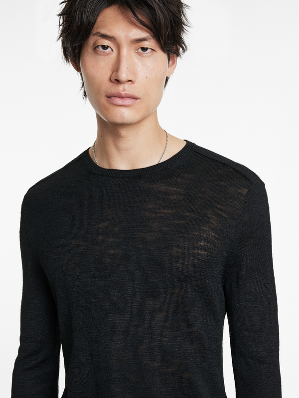 AVEIRO REGULAR FIT TUSSAH SILK CREW
