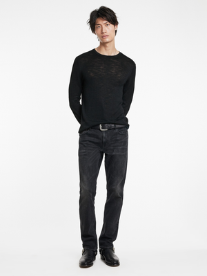 AVEIRO REGULAR FIT TUSSAH SILK CREW