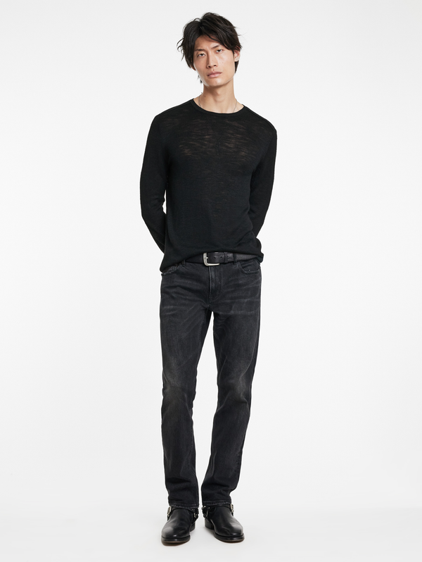 AVEIRO REGULAR FIT TUSSAH SILK CREW
