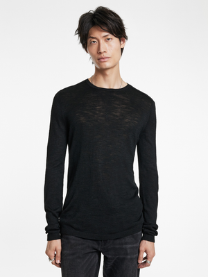 AVEIRO REGULAR FIT TUSSAH SILK CREW