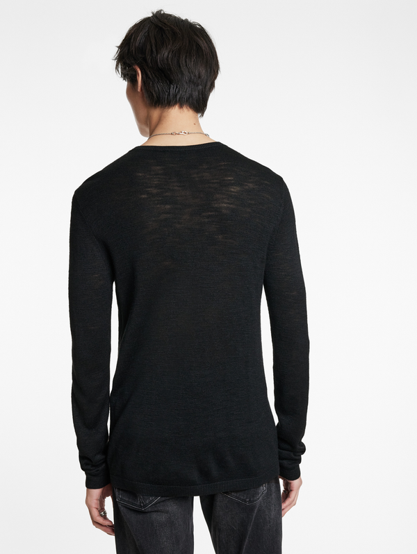 AVEIRO REGULAR FIT TUSSAH SILK CREW