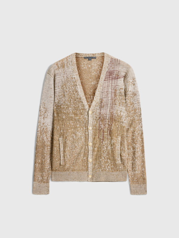 MARITA REGULAR FIT CARDIGAN WITH OMBRE AND EMB STI