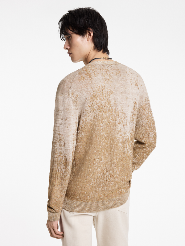 MARITA REGULAR FIT CARDIGAN WITH OMBRE AND EMB STI