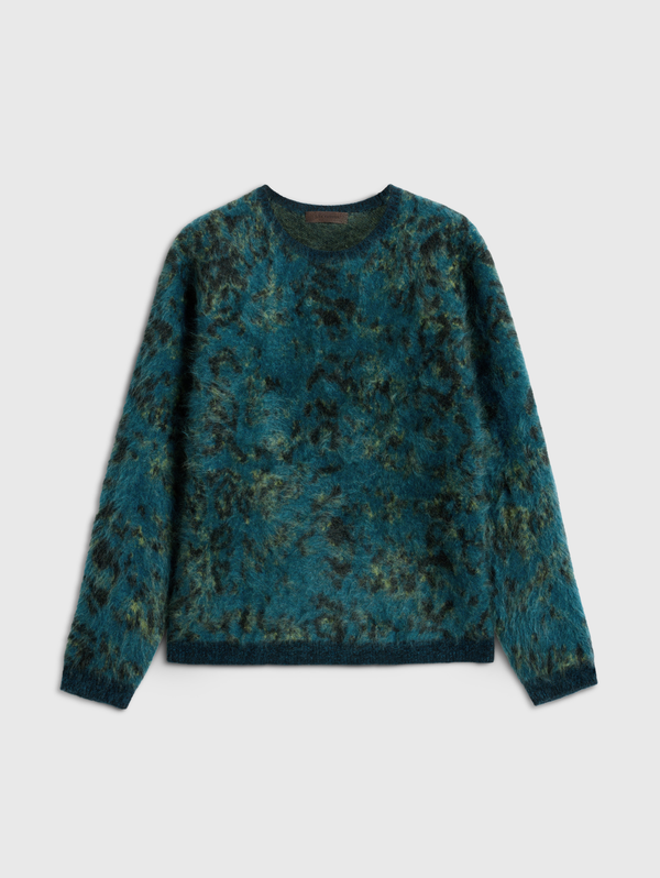 PALERMO EASY FIT CREWNECK WITH PYTHON JACQUARD