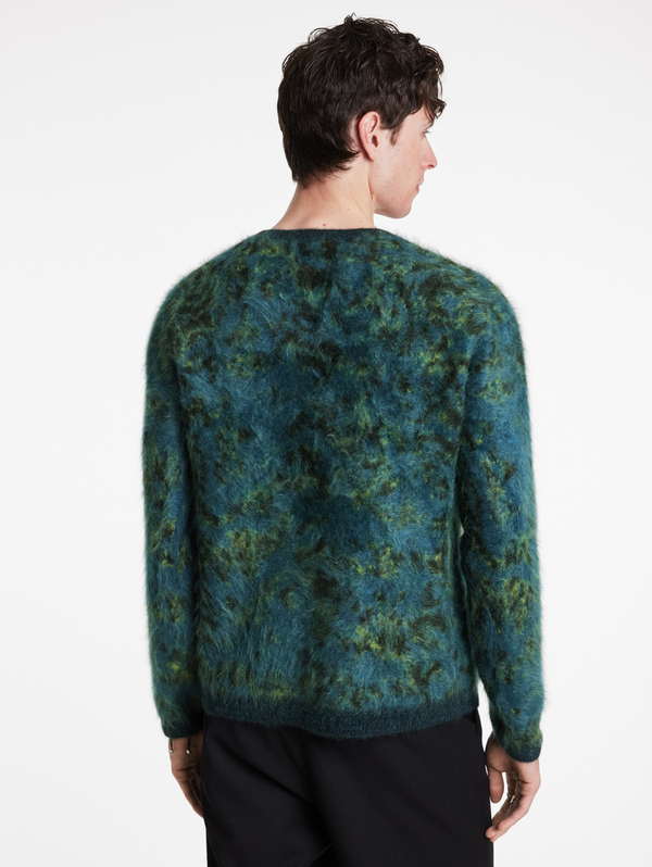 PALERMO EASY FIT CREWNECK WITH PYTHON JACQUARD