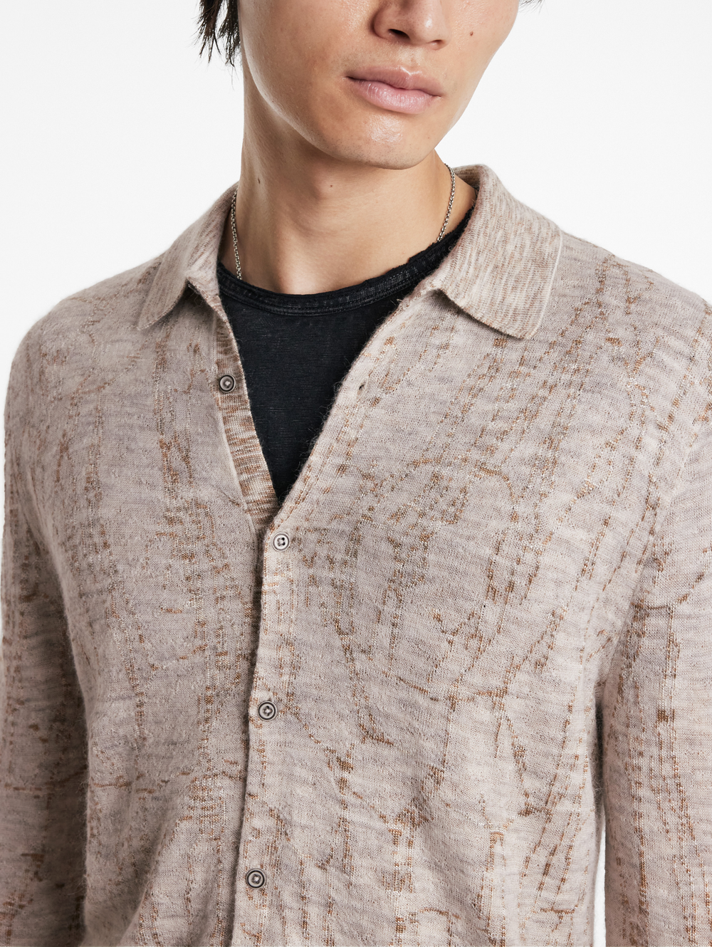 CARAVAGGIO REGULAR FIT LS SHIRT WITH MARBLE JACQUA