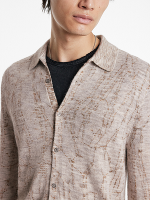 CARAVAGGIO REGULAR FIT LS SHIRT WITH MARBLE JACQUA