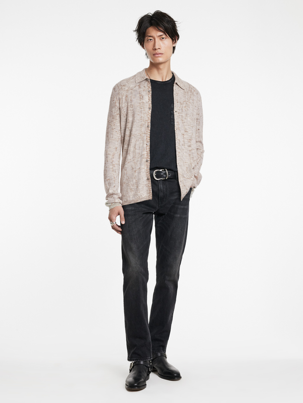 CARAVAGGIO REGULAR FIT LS SHIRT WITH MARBLE JACQUA
