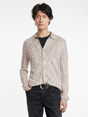 CARAVAGGIO REGULAR FIT LS SHIRT WITH MARBLE JACQUA