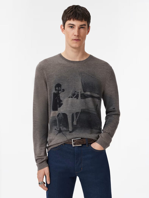 JOHN LENNON LS CREWNECK WITH DIGITAL PRINT