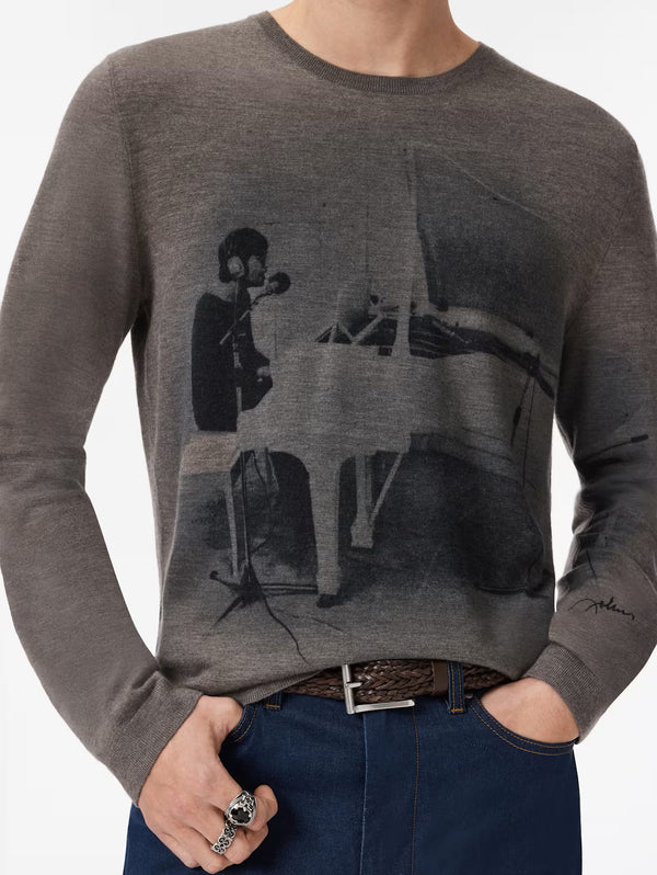 JOHN LENNON LS CREWNECK WITH DIGITAL PRINT