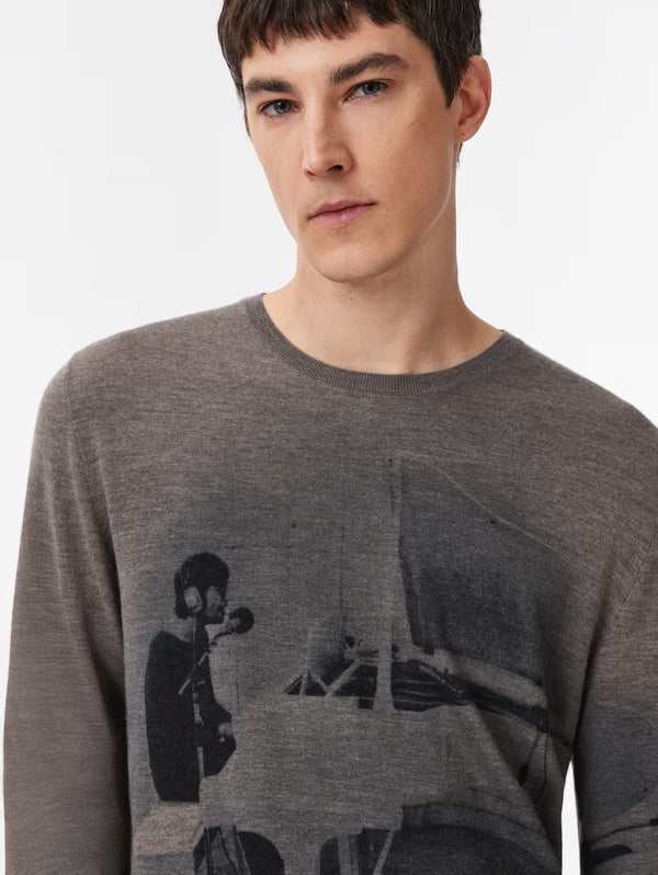 JOHN LENNON LS CREWNECK WITH DIGITAL PRINT