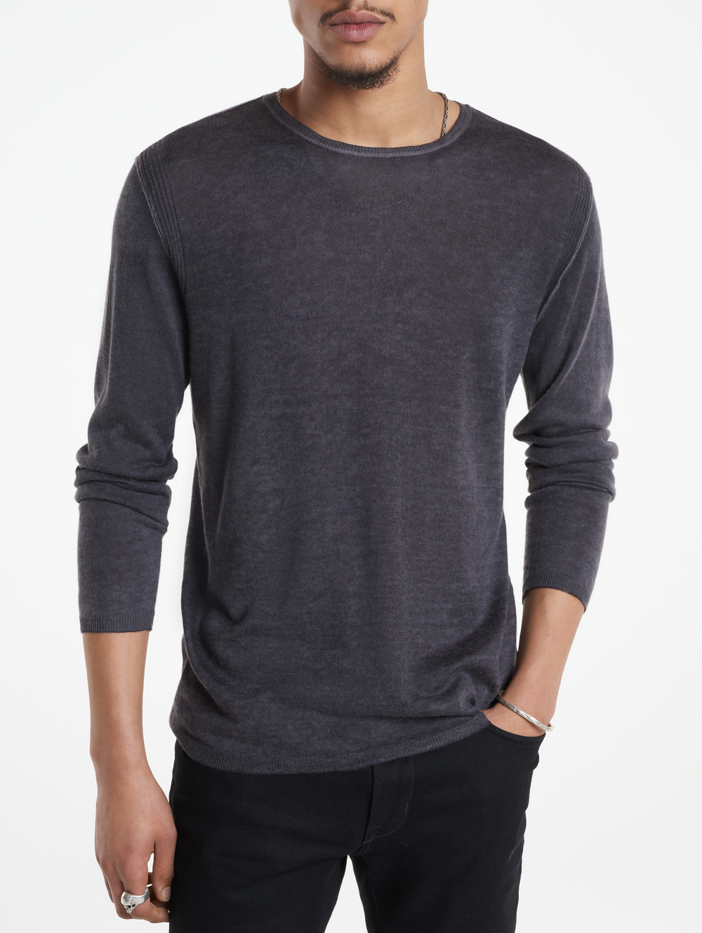 PETE SILK CASHMERE CREWNECK